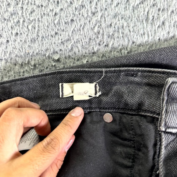 Madewell Kick Out Jeans Womens 28x28 Black Denim Cotton Curvy Straight Stretch - Picture 5 of 13